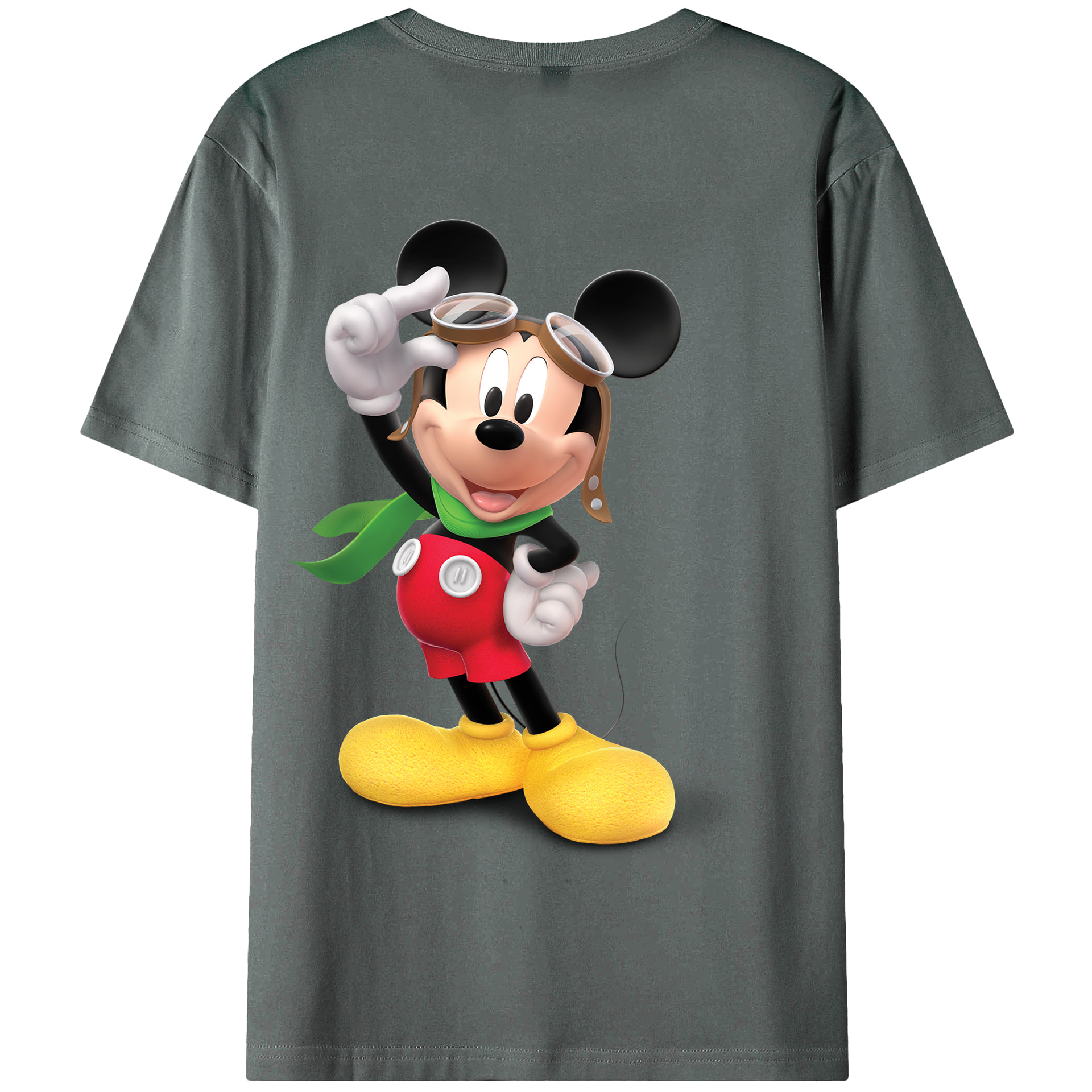 （画像用） ミッキーマウス Mickey Mouse 綿100％半袖Tシャツ（背面プリント）